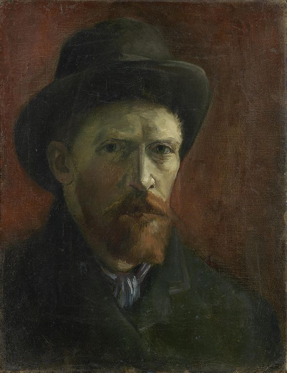 Self-Portrait with Dark Felt Hat