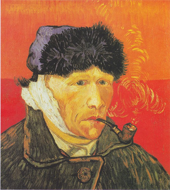 Self-Portrait with Pipe and Bandaged Ear