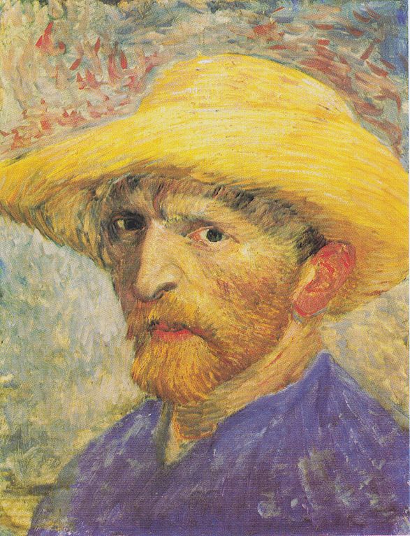 Self-Portrait with Straw Hat